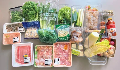 1回3日分を目安ににーよんさんはこんな食材を買います