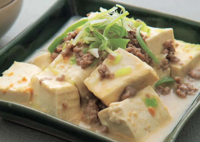 豆腐増量でカロリーカット!「豆腐とひき肉のみそヨーグルトうま煮」
