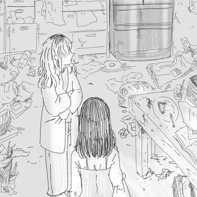 荒れた室内