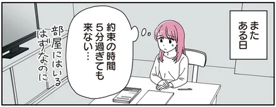 約束の時間5分過ぎても来ない…