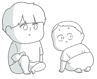 白い目で見る子どもたち
