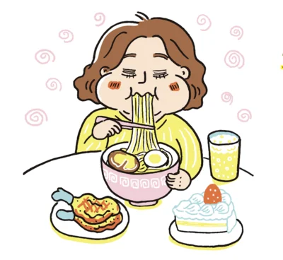 栄養バランスの悪い食事は、カルシウムの吸収を妨げる