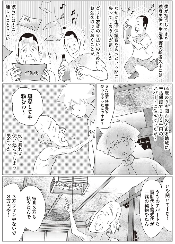 また住宅扶助を使っちゃったんですか？