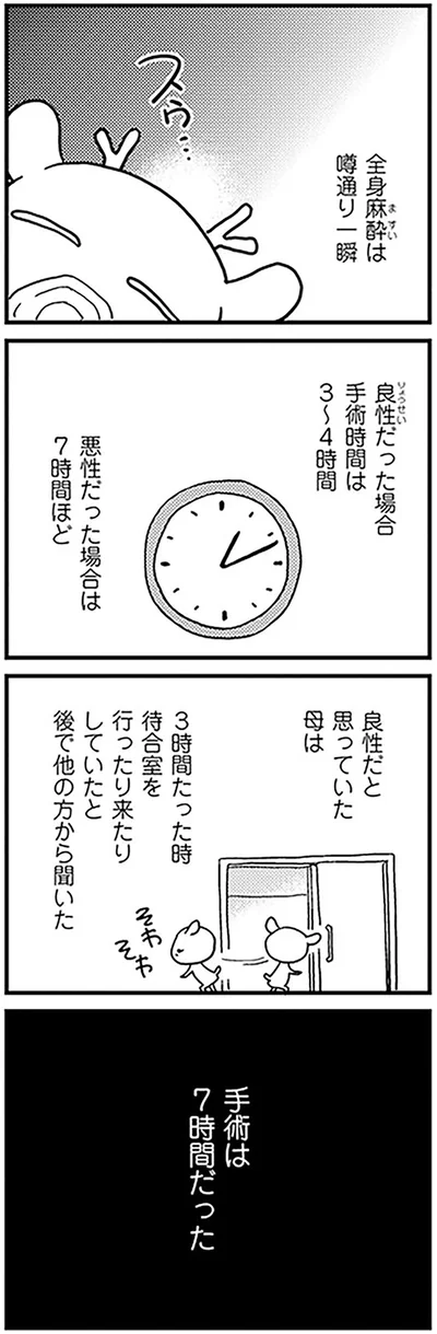 手術は7時間だった