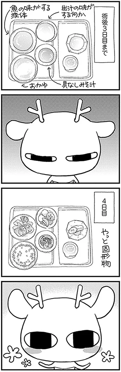 やっと固形物