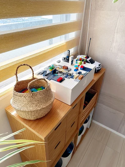 子どもと一緒に収納場所を決める