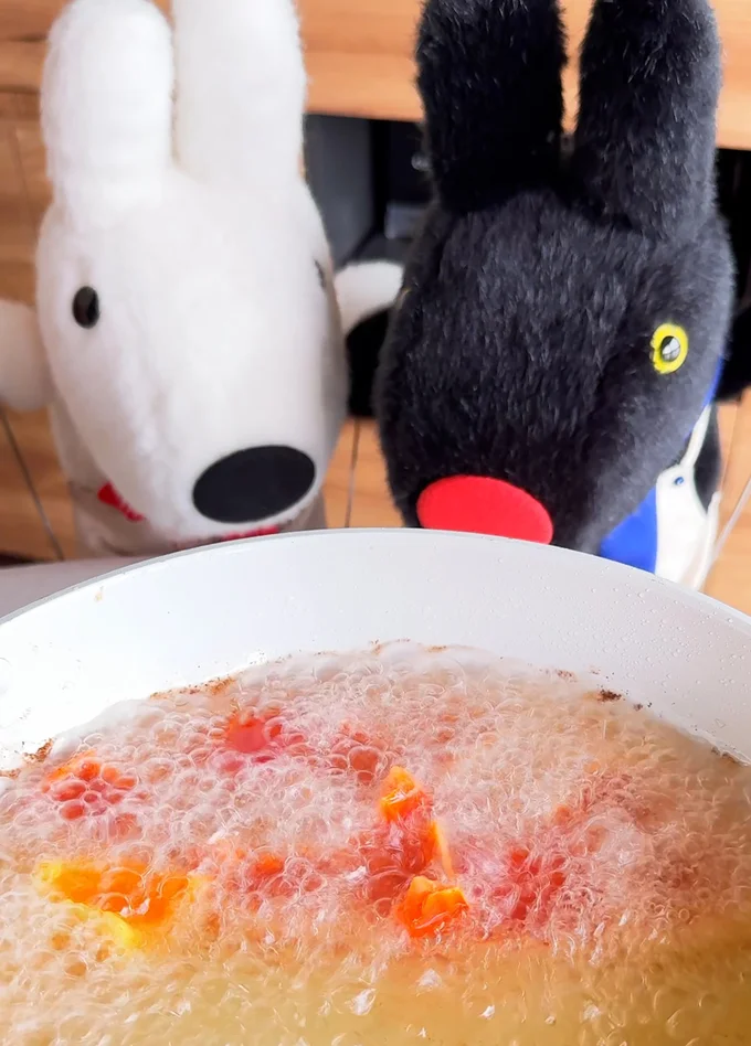 サッと油にくぐらせるだけのほんの短い時間で○
