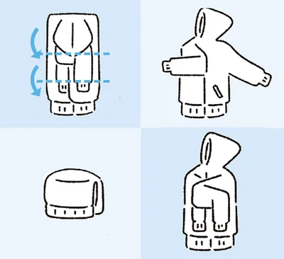 意外に知らない？パーカーの上手なたたみ方