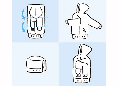   意外に知らない？パーカーの上手なたたみ方