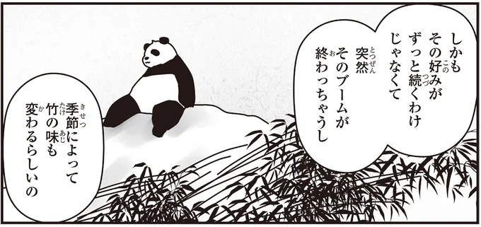 季節によって竹の味も変わるらしいの