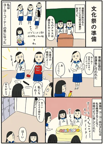 文化祭の準備は毎日放課後行われた
