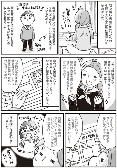 仕事探しは難航していました