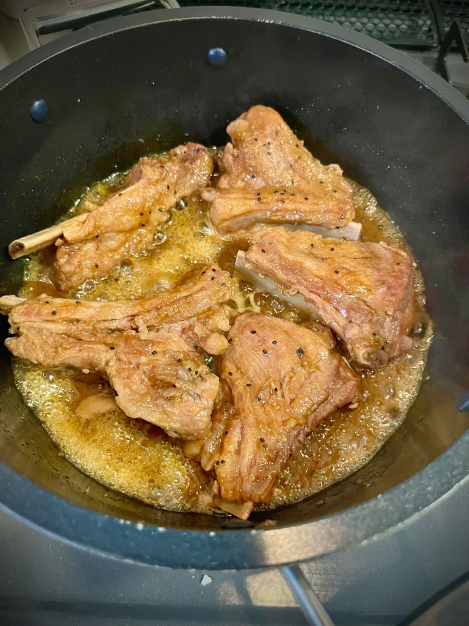 汁けをとばしながら2分焼く