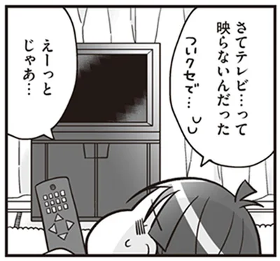 さてテレビ…って映らないんだった