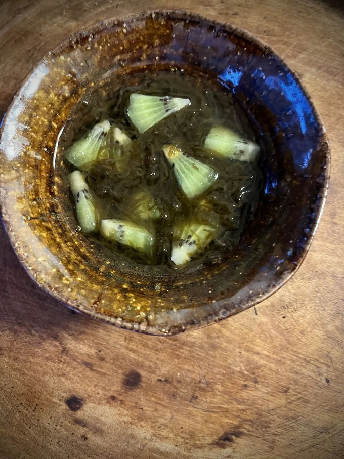 キウイ＆もずく酢は名コンビ