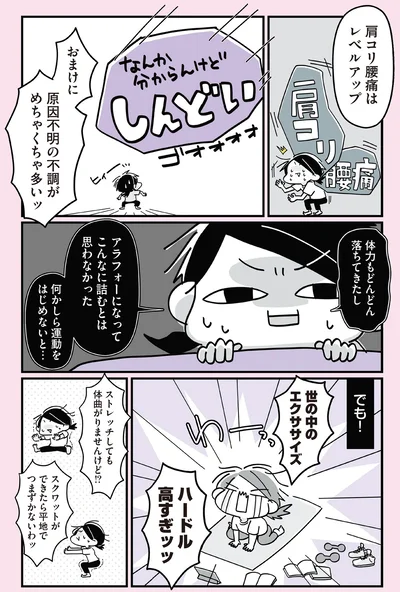 何かしら運動をはじめないと…