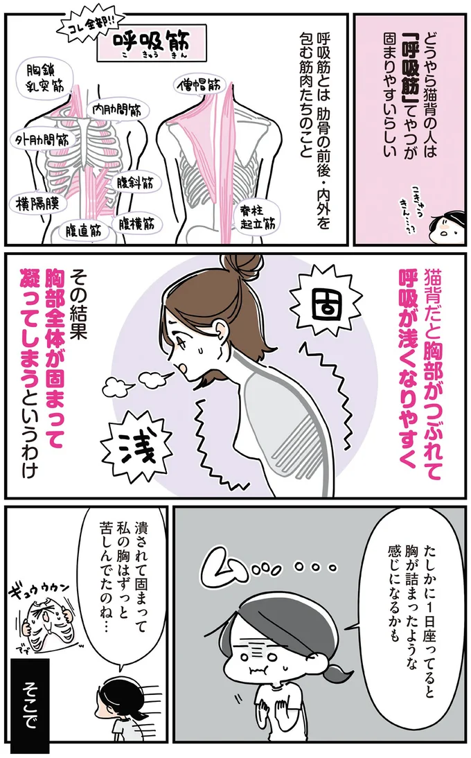 1日座ってると胸が詰まったような感じになるかも