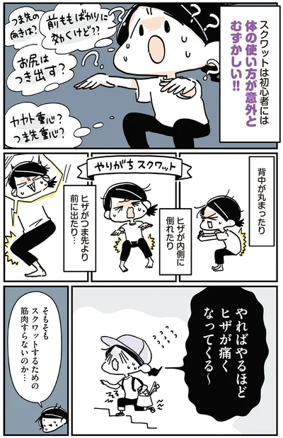 やればやるほどヒザが痛くなってくる～