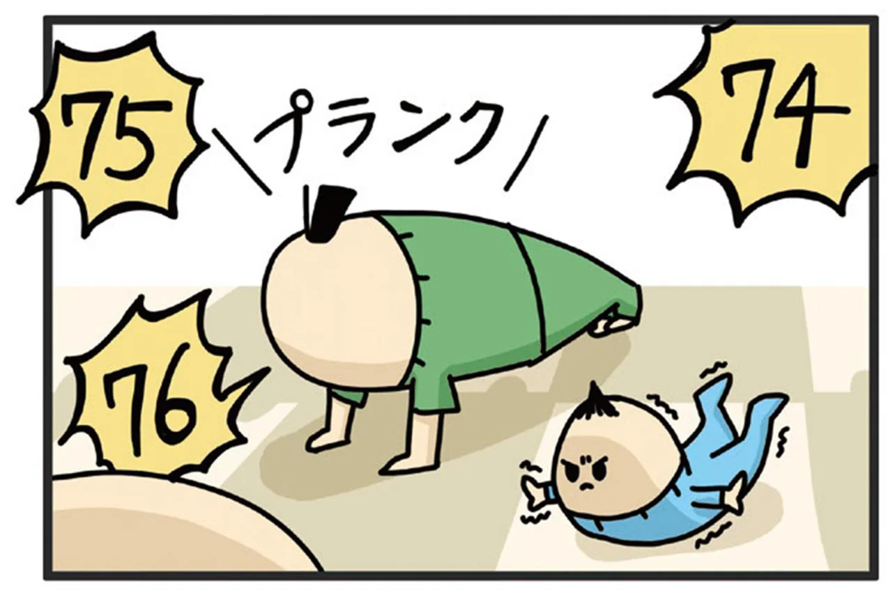 手足がピーン！全身で飛行機ポーズする赤ちゃんに悲劇が⁉／ヤケッパチ