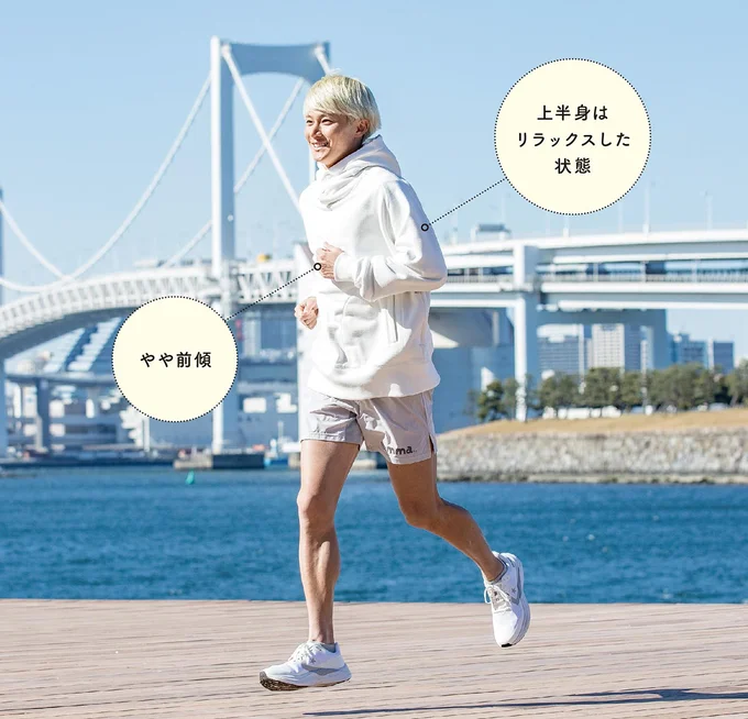 無駄な力を使わずに省エネな走りで疲れ知らず