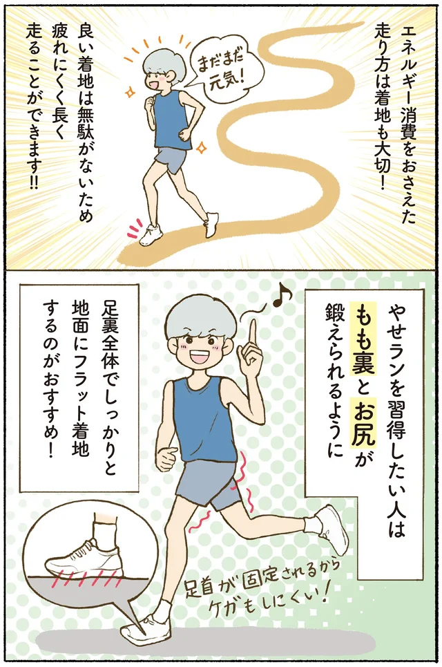 【やせランの基本】下半身を鍛えるには着地も超大事！ 足裏全体でフラット着地を／はじめてのやせラン（6）