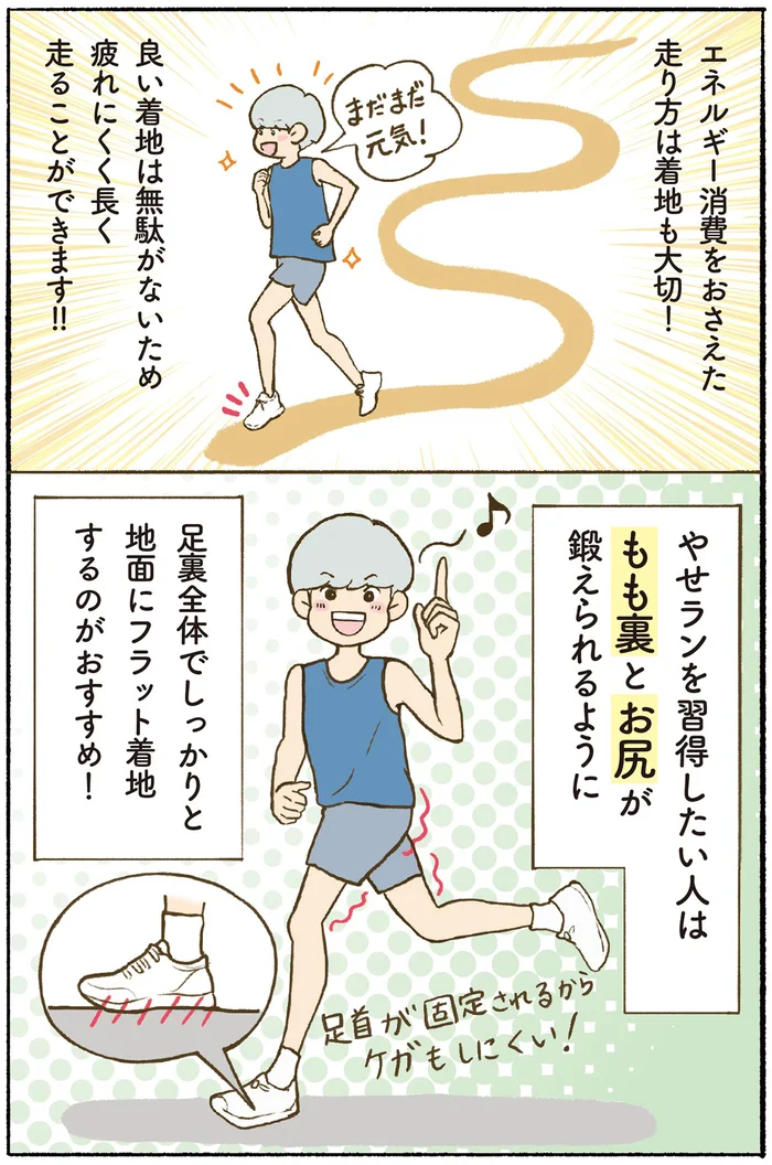 【やせランの基本】下半身を鍛えるには着地も超大事！ 足裏全体でフラット着地を／はじめてのやせラン（6）