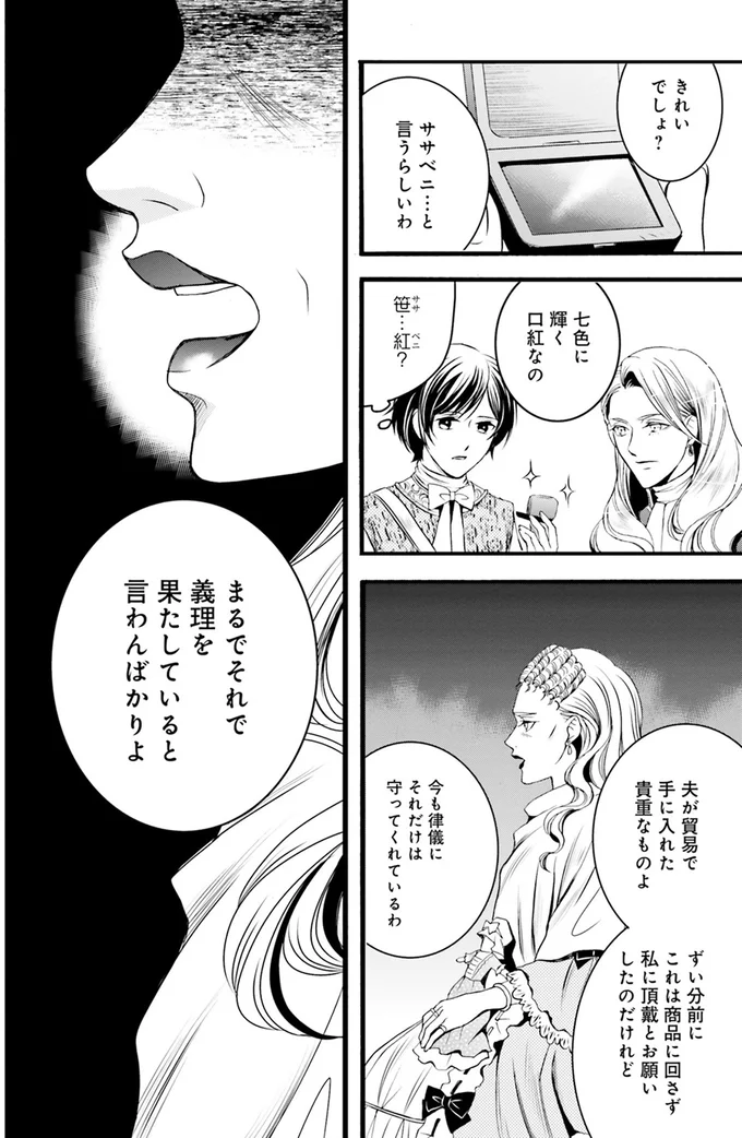 七色に輝く口紅