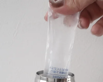 氷が完成したら水筒に入れるだけ
