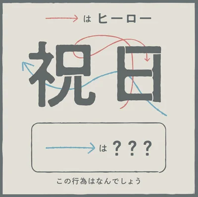 この行為はなんでしょう