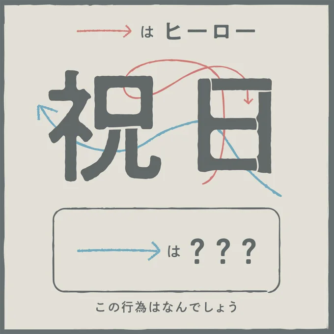 この行為はなんでしょう