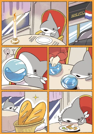  慣れない食事のなか