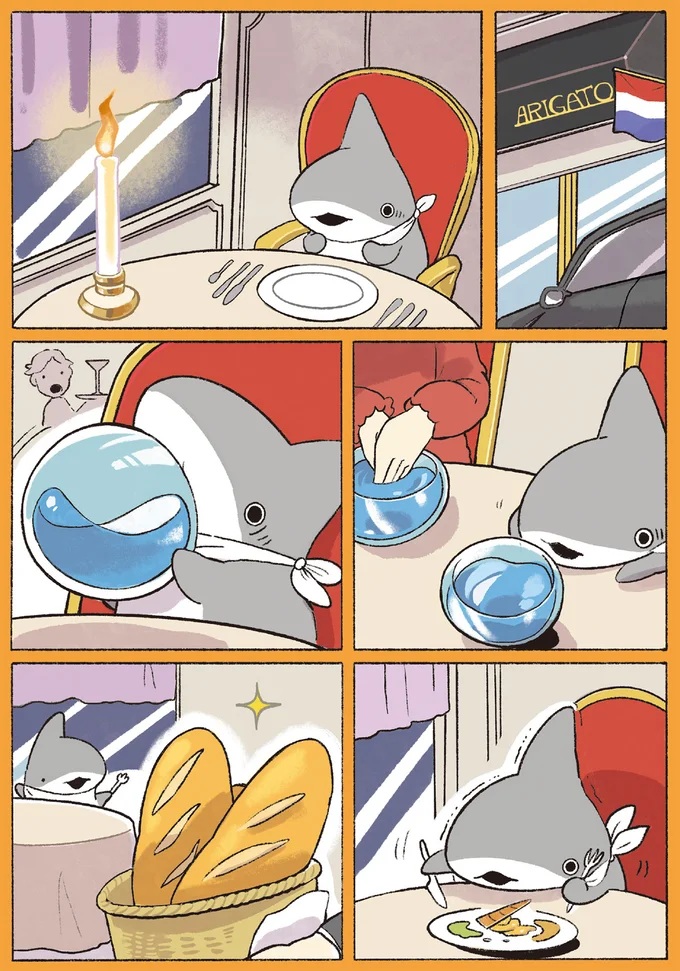  慣れない食事のなか