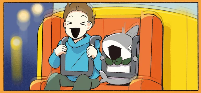 フリーフォールにコースター。子ザメは楽しいことが目白押しの遊園地へ！