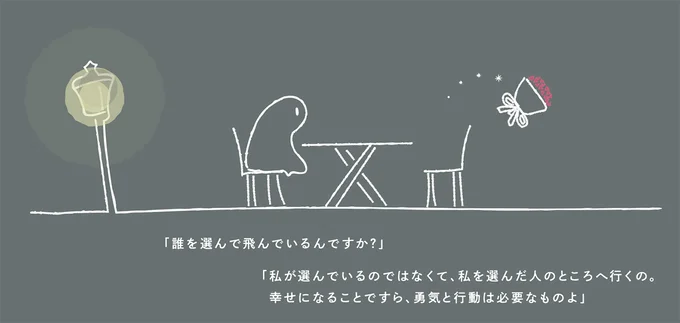 誰を選んで飛んでいるんですか？