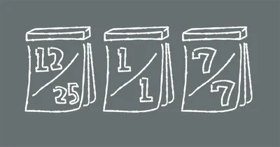 分数と同じように、数字/数字で表されるものを考えてみましょう