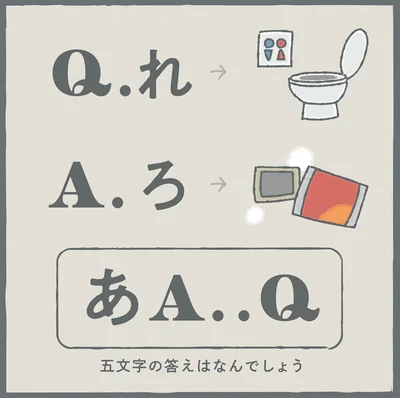 五文字の答えはなんでしょう