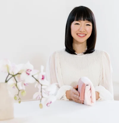 片づけのゴールは部屋が片づいていることではなく、ときめく毎日や人生を送ることと語るこんまりさん