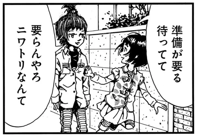 そうきたか！ ニワトリのまねに「準備が要る」と言ったワケは／紙一重りんちゃん2（2）