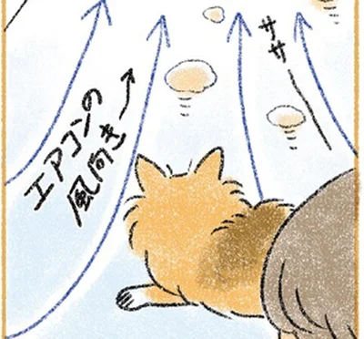 エアコンの風向き