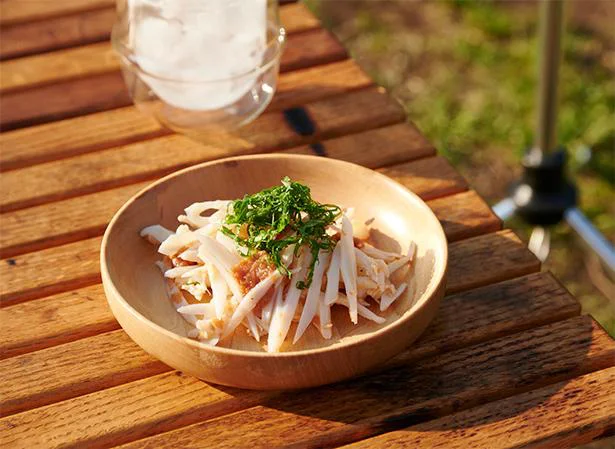 「鶏軟骨の梅水晶風」カリカリ食感と梅の風味が食欲をそそる【人気キャンプYouTuberレシピ】／日本一おいしいソロキャンプ（4）