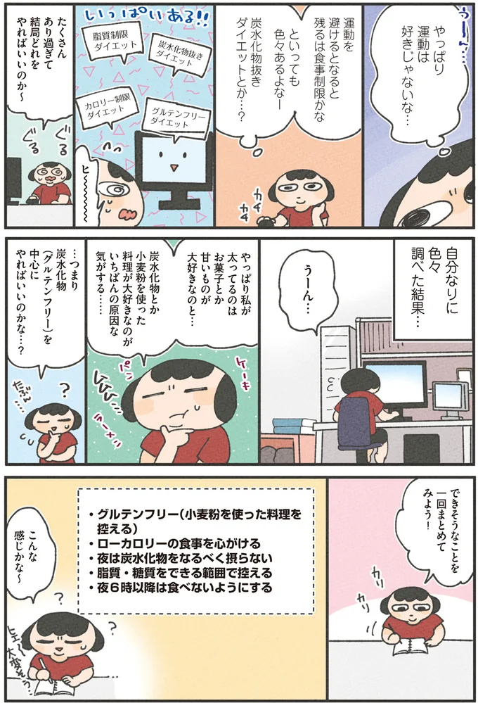 『食べるのを1回も我慢せずに30キロ痩せました！』より