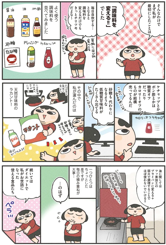 『食べるのを1回も我慢せずに30キロ痩せました！』より