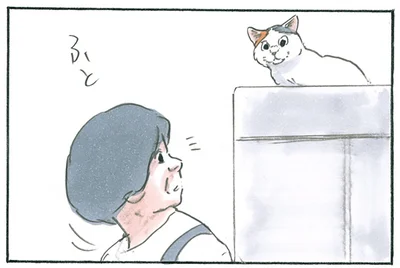 目が合うと
