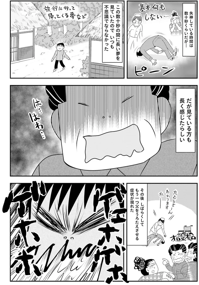 失神している時間は数十秒くらいだが…