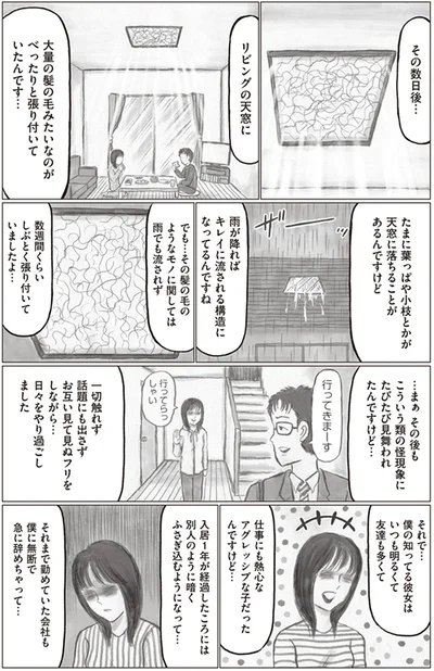 数日後リビングの天窓に
