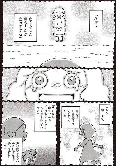 川の向こうには亡くなった母