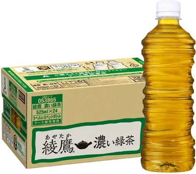 [機能性表示食品]コカ・コーラ 綾鷹 濃い緑茶 ラベルレス 525mlPET ×24本