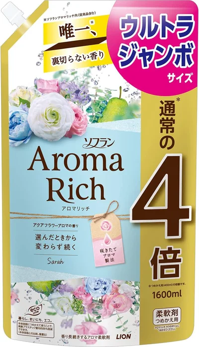 【大容量】 ソフランアロマリッチ ソフラン アロマリッチ 液体 サラ(アクアフラワーアロマの香り)