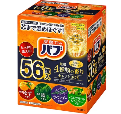 27位は【大容量】 バブ 厳選4種類の香りセレクトBOX 薬用 56錠 炭酸 入浴剤 詰め合わせ [医薬部外品]