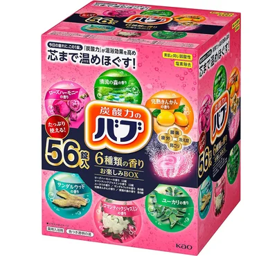 6位はバブ 【大容量】6種類の香りセレクトBOX 薬用 56錠 炭酸 入浴剤 詰め合わせ [医薬部外品]